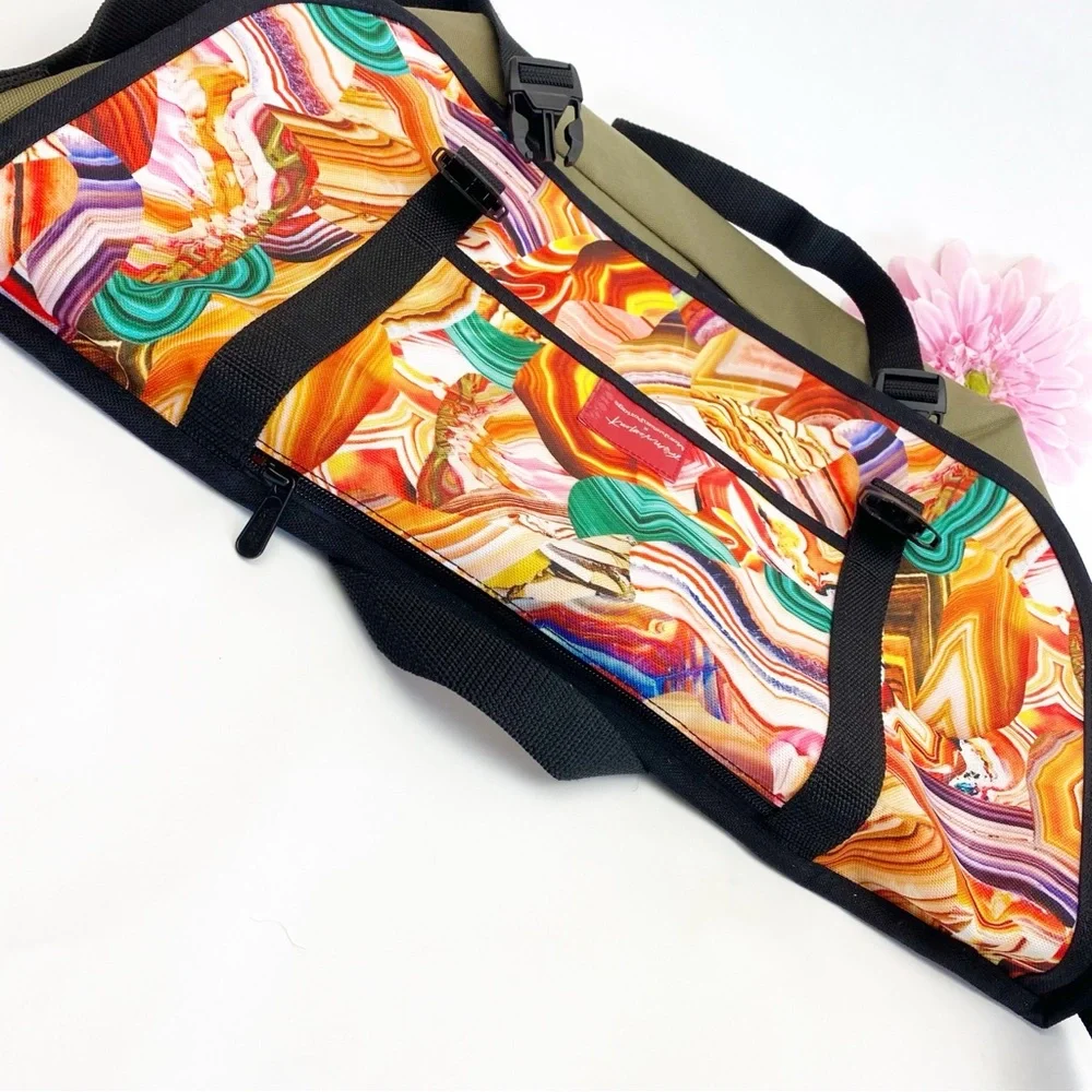 Free People Movement Manhattan Portage Kaleidoscope Messenger Bag Computer Case